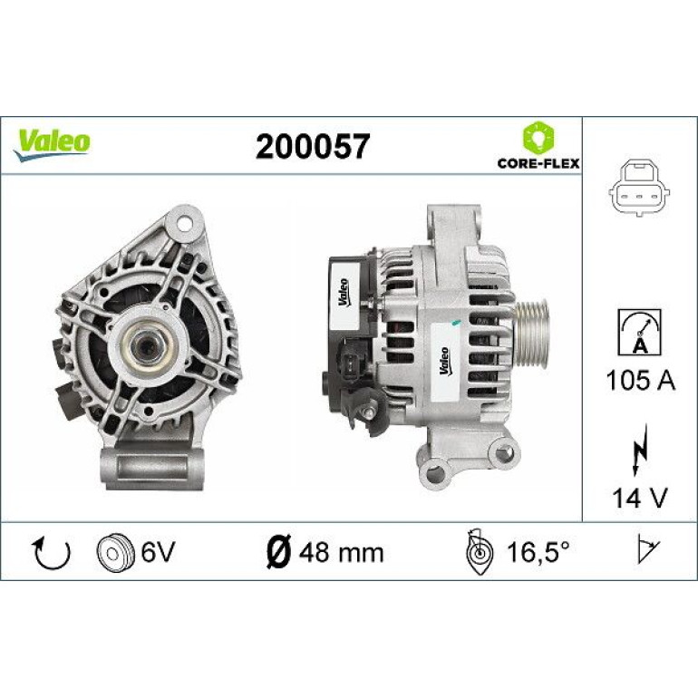 VALEO Generator 200057 VALEO Generator 200057