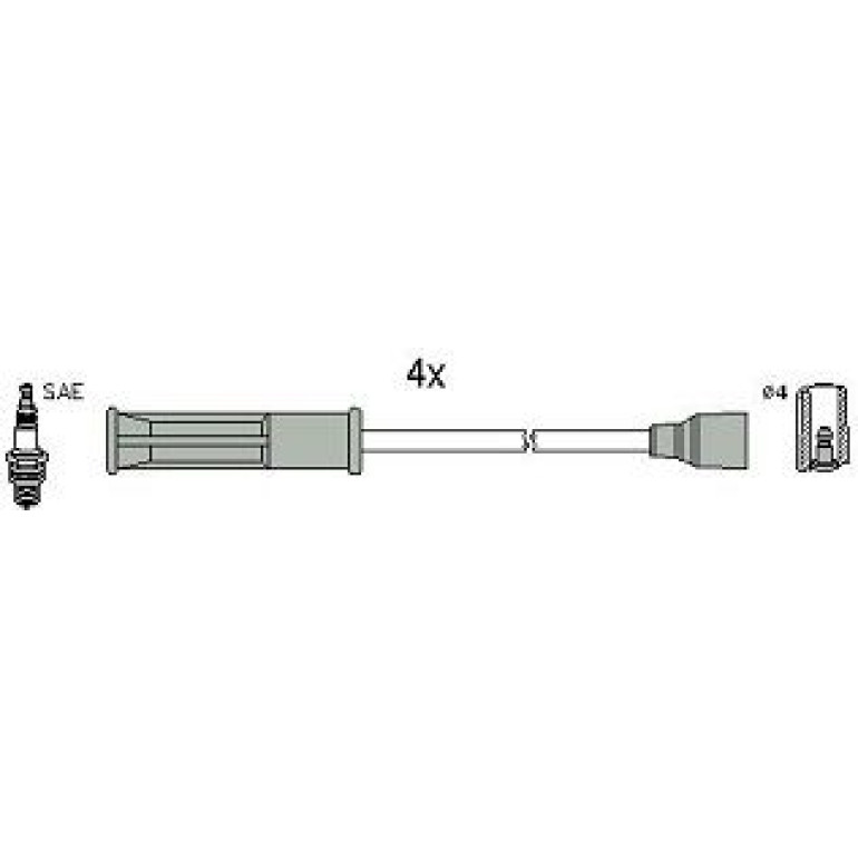 HITACHI Zündleitungssatz 134516 HITACHI Zündleitungssatz 134516