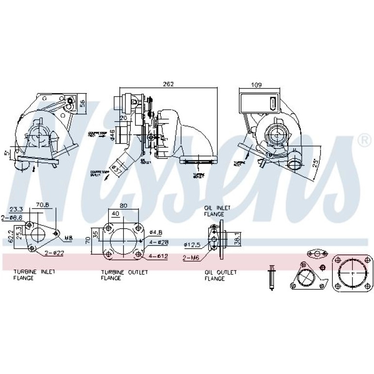NISSENS Turbolader 93517 NISSENS Turbolader 93517