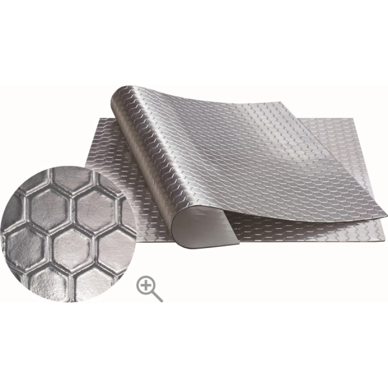 BOLL 006222 selbstklebende Dämmmatte Aluminium Wabe 50 cm x 50 cm BOLL 006222 selbstklebende Dämmmatte Aluminium Wabe 50 cm x 50 cm