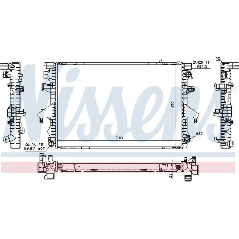 Wasserkühler PKW 65283A Wasserkühler PKW 65283A