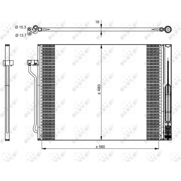 Kondensator, Klimaanlage NRF350325 Kondensator, Klimaanlage NRF350325