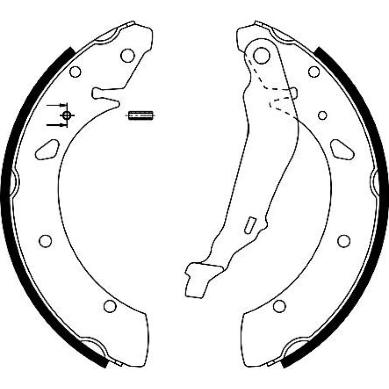 Bremsbacken Honda Accord 1.6 98-02 91055200 Bremsbacken Honda Accord 1.6 98-02 91055200