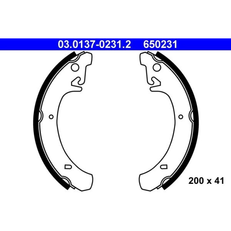 Bremsbackensatz 03.0137-0231.2