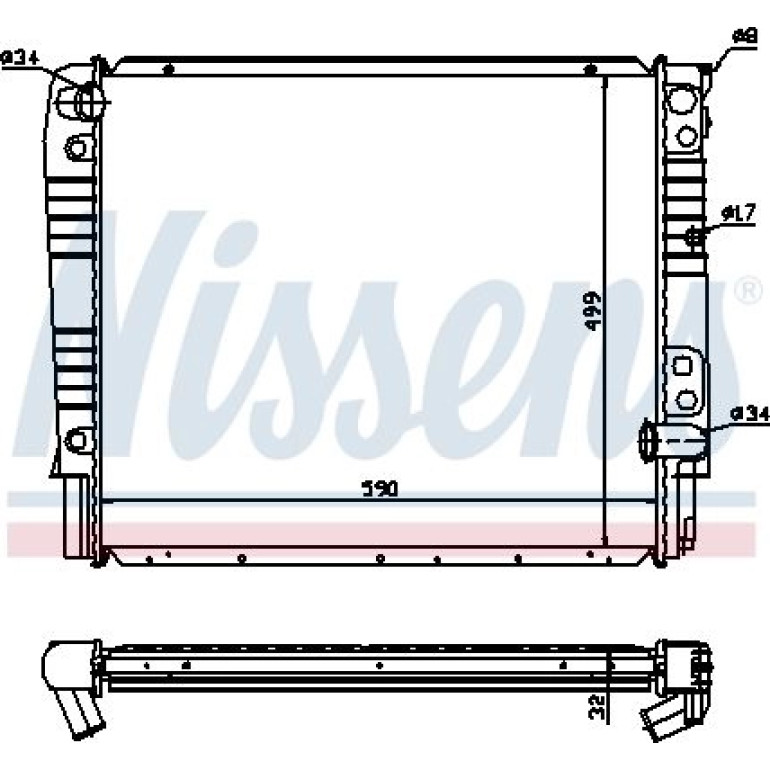 Wasserkühler PKW 65528A Wasserkühler PKW 65528A
