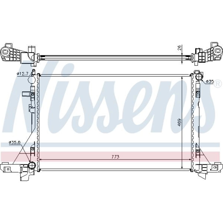 Wasserkühler PKW 630733 Wasserkühler PKW 630733