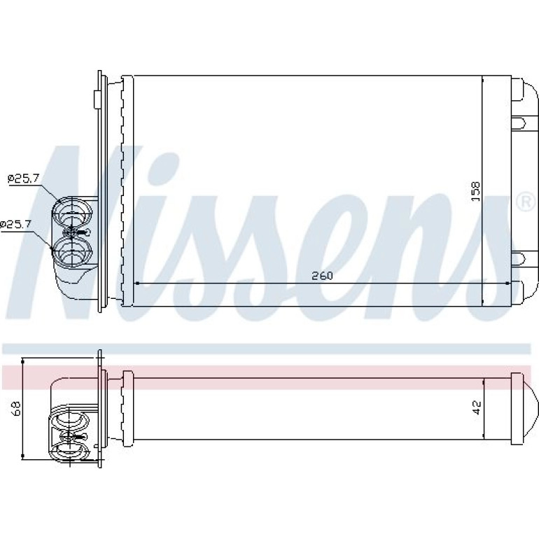 Heizkühler PKW 73255 Heizkühler PKW 73255