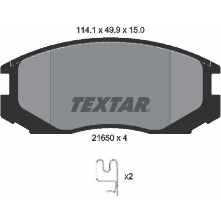 Bremsbelagsatz Daihatsu P. Terios 1.3-1.5 97 2165001 Bremsbelagsatz Daihatsu P. Terios 1.3-1.5 97 2165001