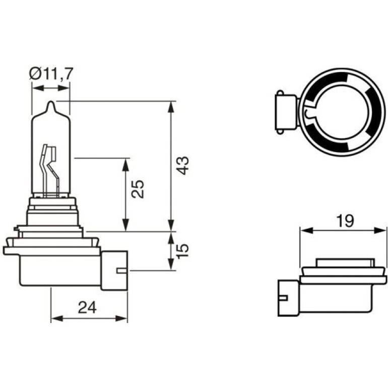 H9 12V 65W PURE LIGHT 1987302082 H9 12V 65W PURE LIGHT 1987302082