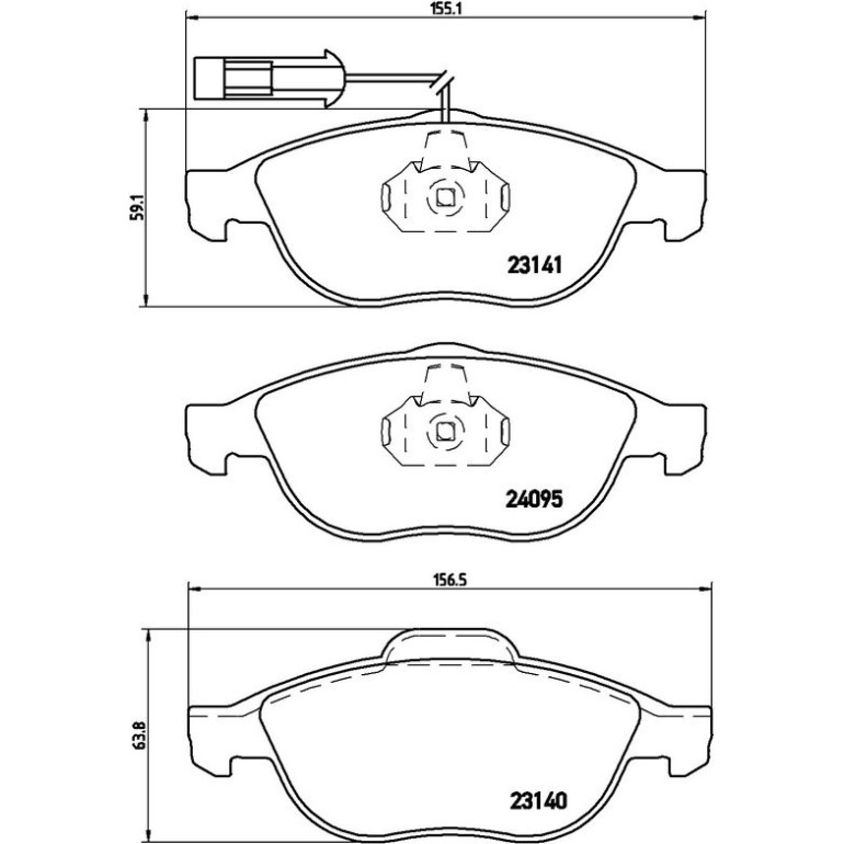 BREMBO Bremsklötze VA P 23 114