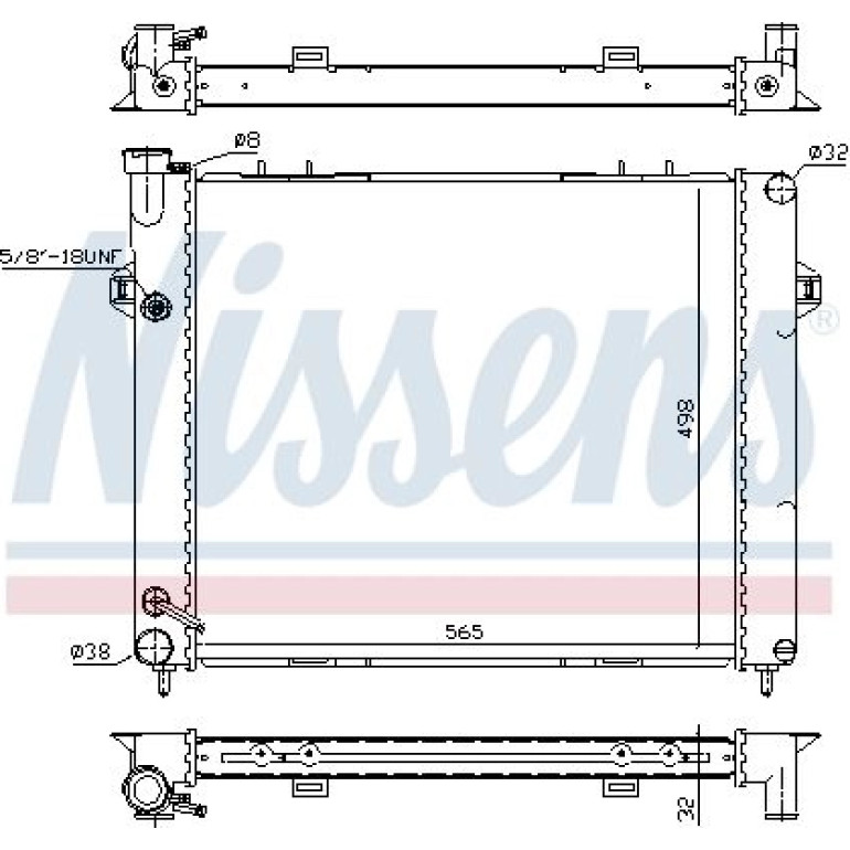 Wasserkühler PKW 609891 Wasserkühler PKW 609891