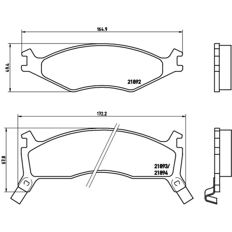 BREMBO Bremsbeläge P30006 BREMBO Bremsbeläge P30006