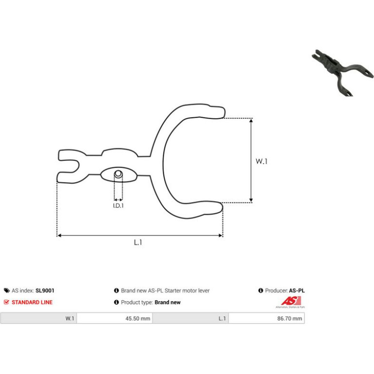 Reparatursatz, Anlasser SL9001