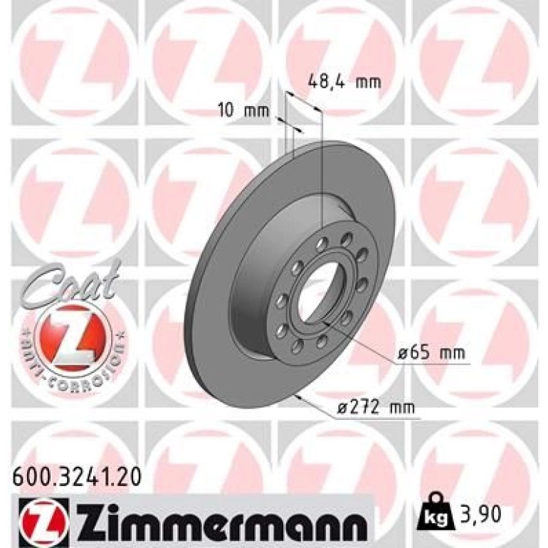 ZIMMERMANN Bremsscheibe 600.3241.20 ZIMMERMANN Bremsscheibe 600.3241.20