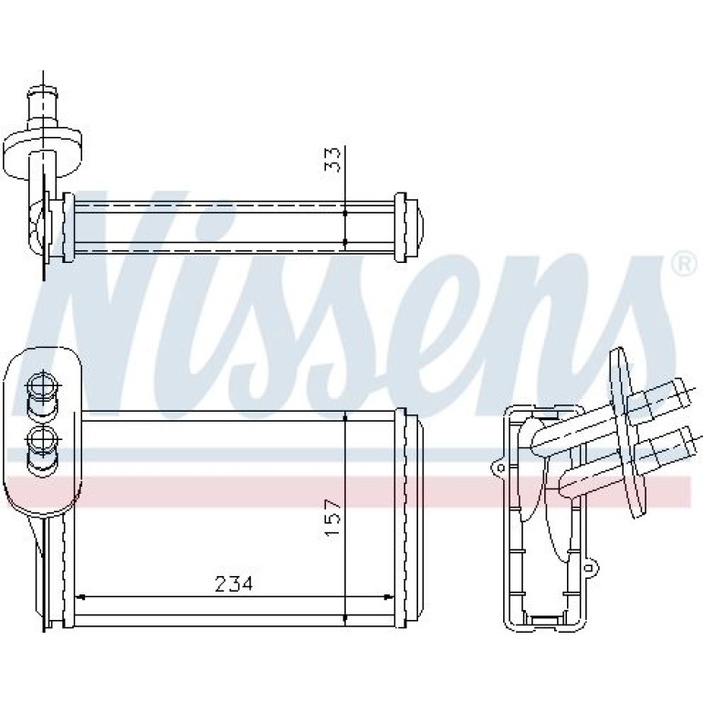 Heizkühler PKW 73962