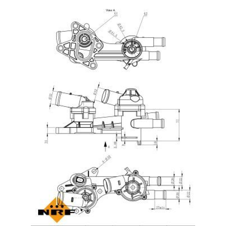 NRF Thermostat, Kühlmittel 725191 NRF Thermostat, Kühlmittel 725191