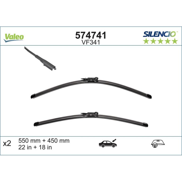 VM341 VALEO Silencio X.TRM Wischer 574741 VM341 VALEO Silencio X.TRM Wischer 574741