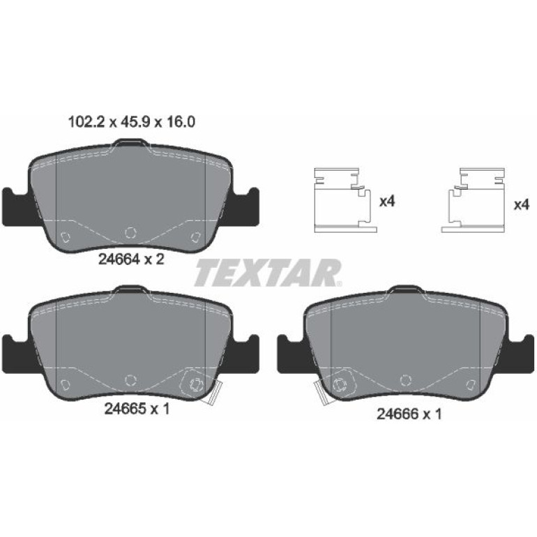 Bremsbelagsatz Toyota T. Auris 06-/12- Englisch 2466401 Bremsbelagsatz Toyota T. Auris 06-/12- Englisch 2466401