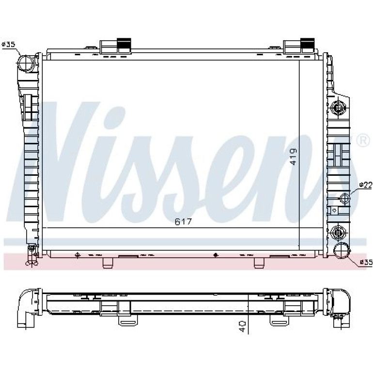 Wasserkühler PKW 62749A Wasserkühler PKW 62749A