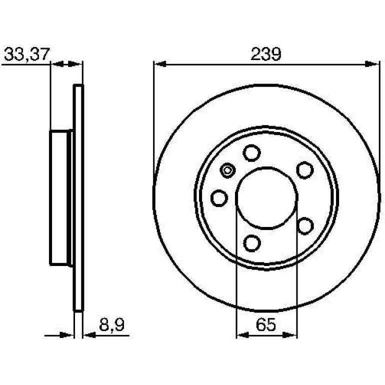 Bremsscheibe HA 0 986 478 481 Bremsscheibe HA 0 986 478 481