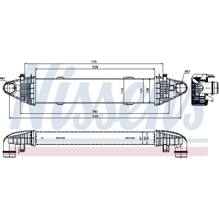 Ladeluftkühler PKW 96535 Ladeluftkühler PKW 96535