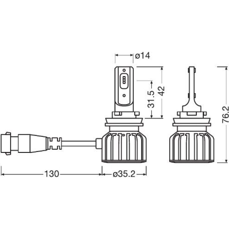 LEDriving HL BRIGHT HB4/HIR2 9006DWBRT-2HFB LEDriving HL BRIGHT HB4/HIR2 9006DWBRT-2HFB