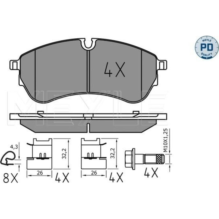 Bremsbelagsatz, Scheibenbremse 025 221 4721/PD Bremsbelagsatz, Scheibenbremse 025 221 4721/PD