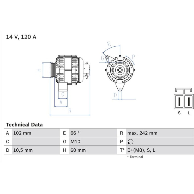 Lichtmaschine 0 986 049 550 Lichtmaschine 0 986 049 550