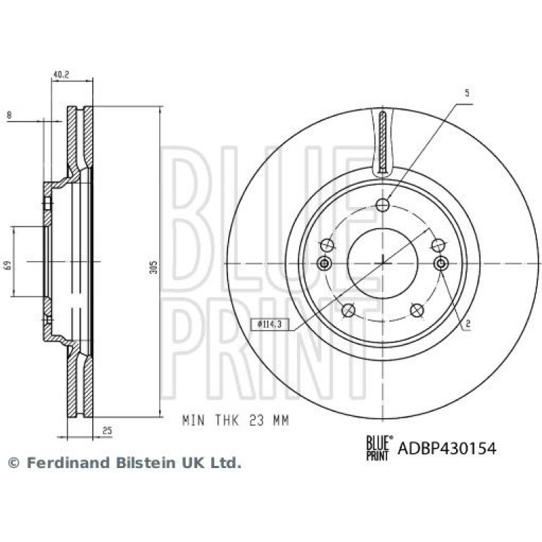 BREMSSCHEIBE ADBP430154 BREMSSCHEIBE ADBP430154