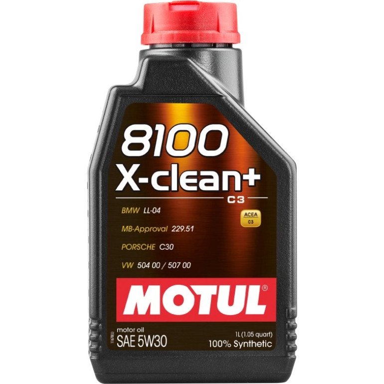 Motul X-clean+ 5W-30 C3 1 Liter 106376 Motul X-clean+ 5W-30 C3 1 Liter 106376