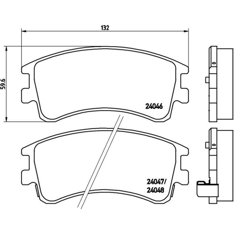BREMBO Bremsklötze VA P 49 032 BREMBO Bremsklötze VA P 49 032
