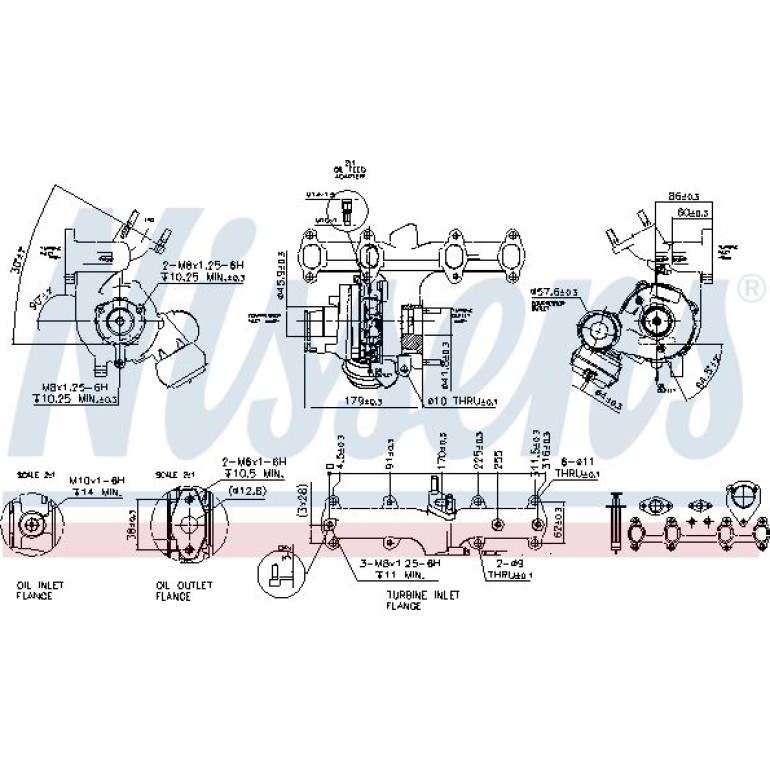 NISSENS Turbolader 93091 NISSENS Turbolader 93091