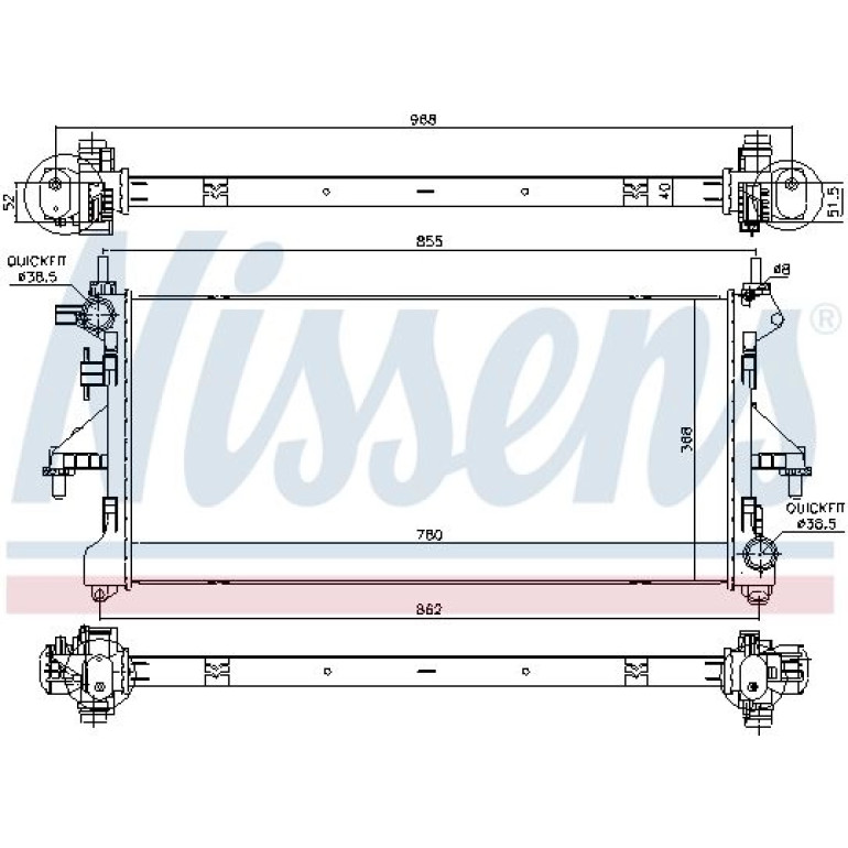 Wasserkühler PKW 63567