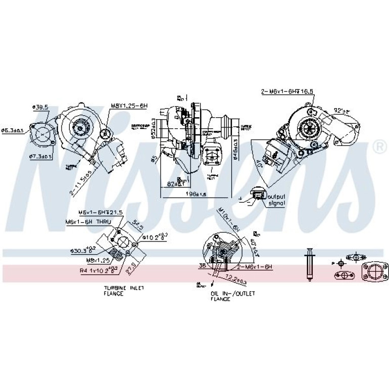 NISSENS Turbolader 93421 NISSENS Turbolader 93421