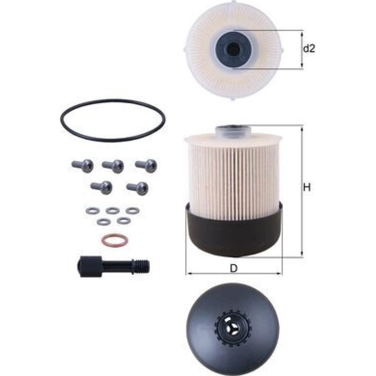 MAHLE Kraftstofffilter KX 338/26D MAHLE Kraftstofffilter KX 338/26D