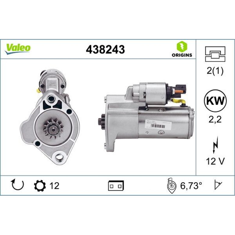 VALEO Anlasser 438243 VALEO Anlasser 438243