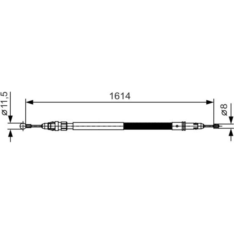 Handbremsseil 1987482007 Handbremsseil 1987482007