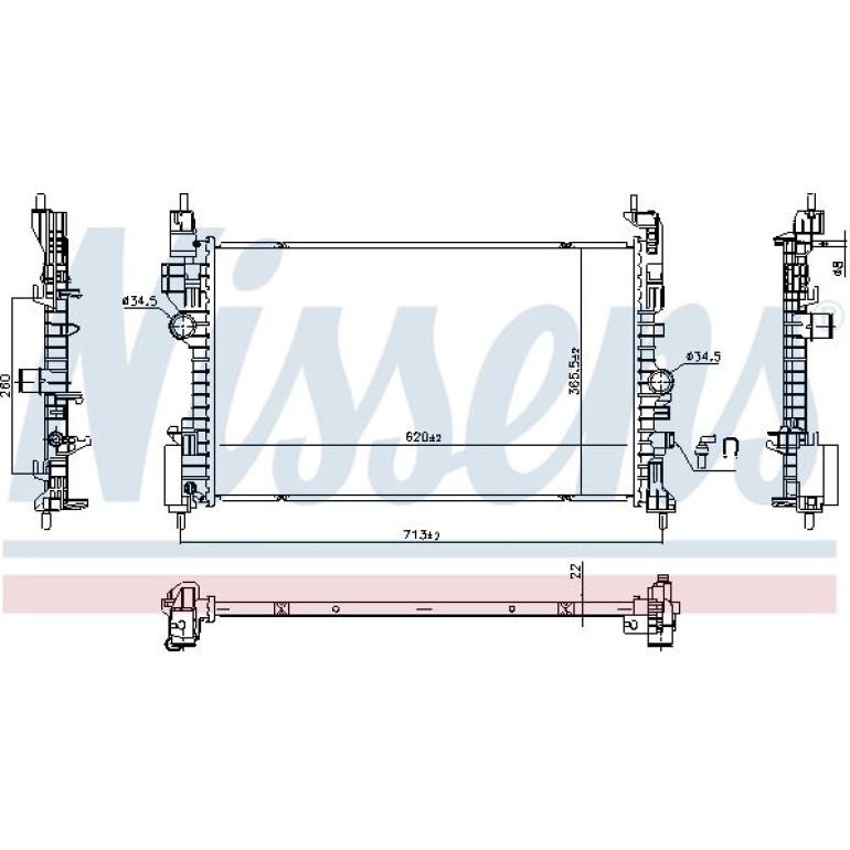 Wasserkühler PKW 606390 Wasserkühler PKW 606390