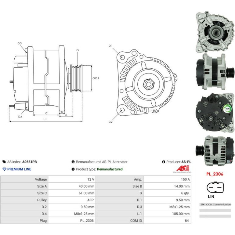 Generator A0551PR Generator A0551PR