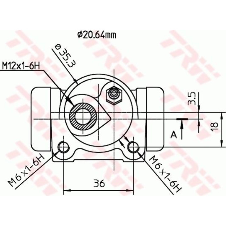 Radbremszylinder BWF170 Radbremszylinder BWF170