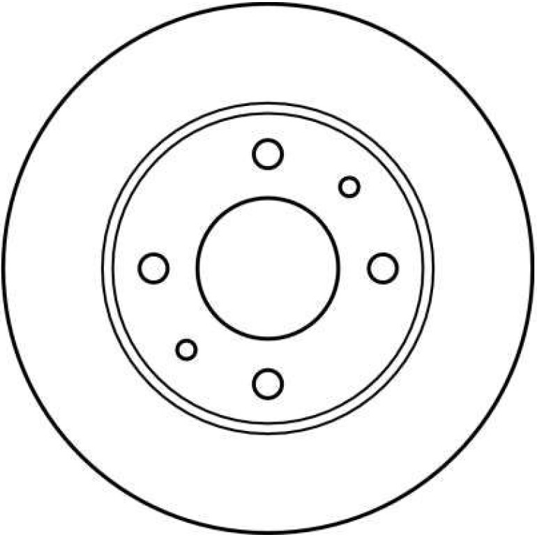 Bremsscheibe Nissan P. Sunny DF2576 Bremsscheibe Nissan P. Sunny DF2576