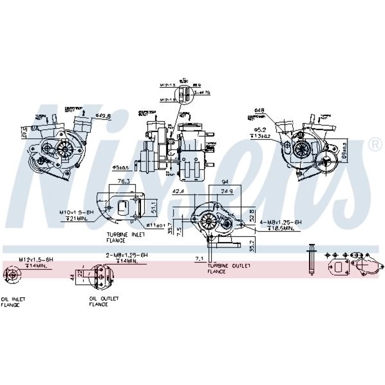 NISSENS Turbolader 93027 NISSENS Turbolader 93027