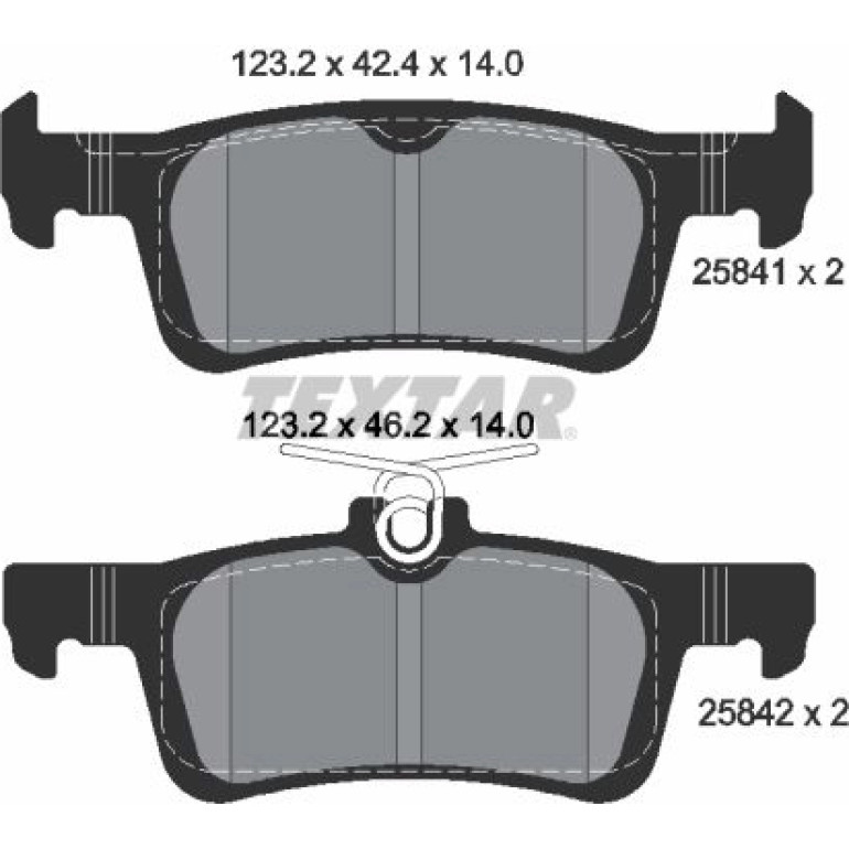 Bremsbelagsatz Ford T. Fiesta 1.1/1.5 Tdci 17 2584104 Bremsbelagsatz Ford T. Fiesta 1.1/1.5 Tdci 17 2584104
