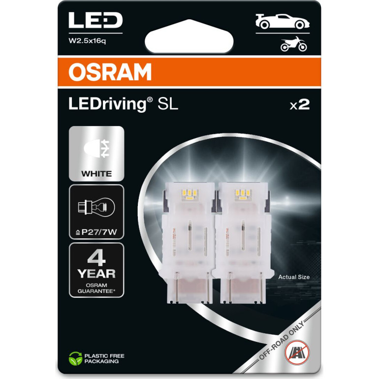 P27/7W LEDriving SL White 6000K 12V Blister 2 Stück OSRAM P27/7W LEDriving SL White 6000K 12V Blister 2 Stück OSRAM