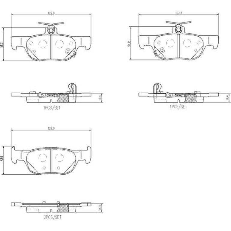 BREMBO Bremsklötze HA P 49 064 BREMBO Bremsklötze HA P 49 064