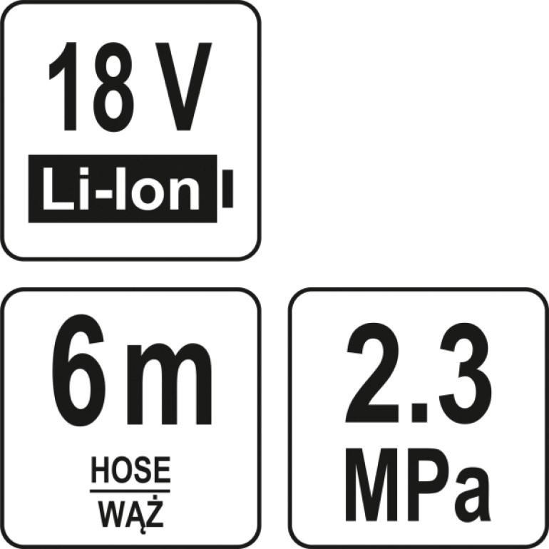 YATO YT-85930 Hochdruckreiniger 18 V Mit Saug, K÷rper YATO YT-85930 Hochdruckreiniger 18 V Mit Saug, K÷rper