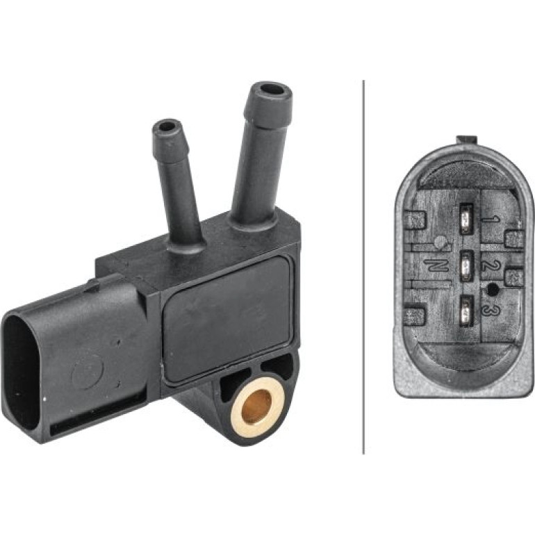 HELLA Sensor, Abgasdruck 6PP 009 409-171 HELLA Sensor, Abgasdruck 6PP 009 409-171