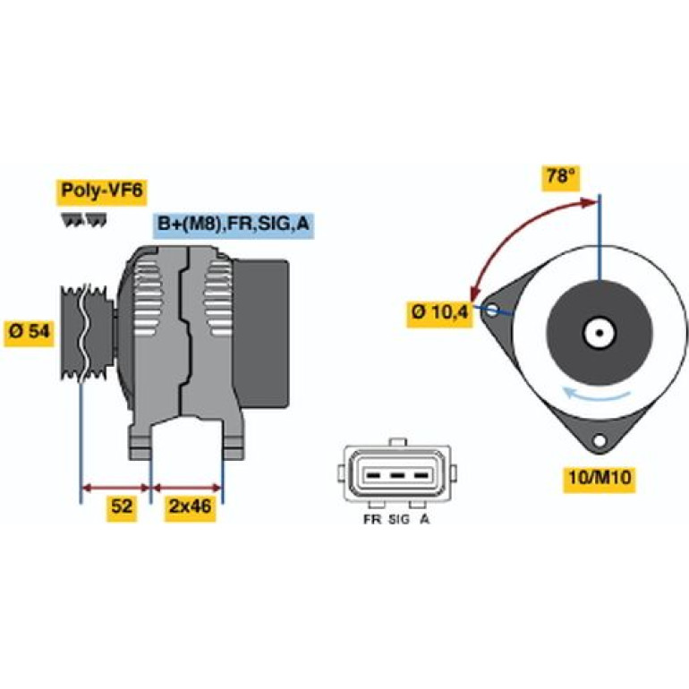 Lichtmaschine 0 986 049 171 Lichtmaschine 0 986 049 171