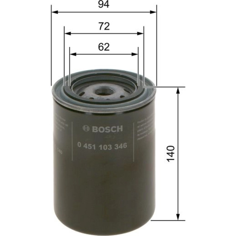Ölfilter 0 451 103 346 Ölfilter 0 451 103 346