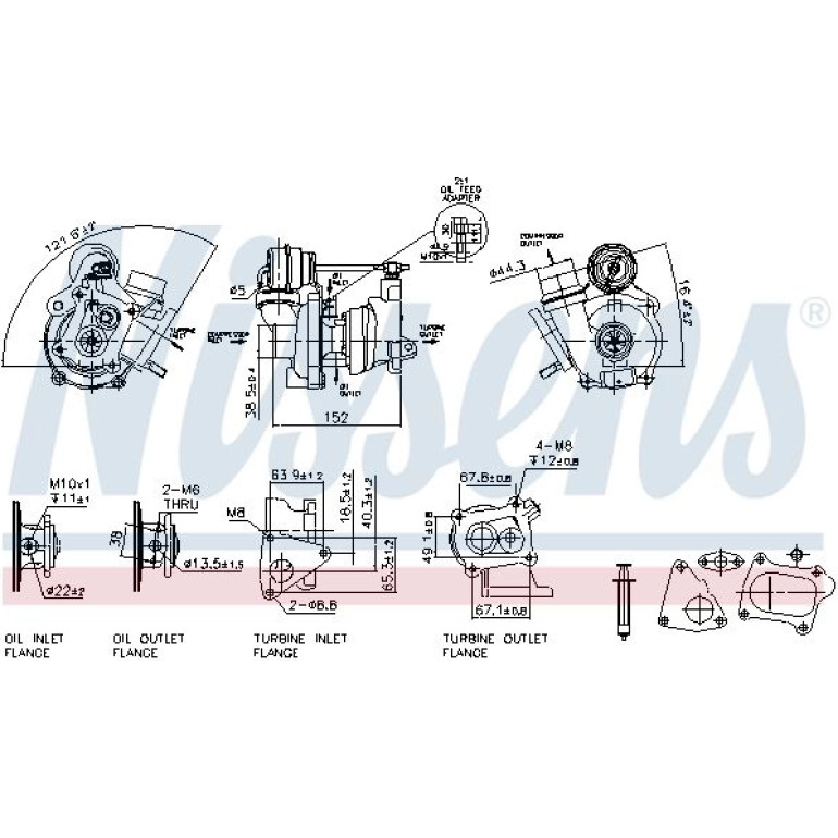 NISSENS Turbolader 93078 NISSENS Turbolader 93078